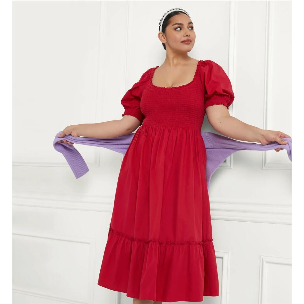 Hill House Home Louisa Nap Dress in Red Size XXL